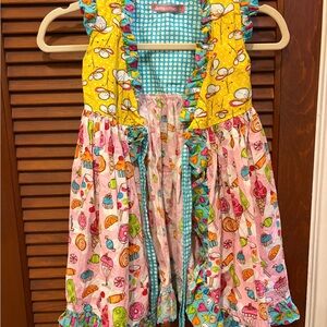 Jelly The Pug Blue Polka Dot Dress